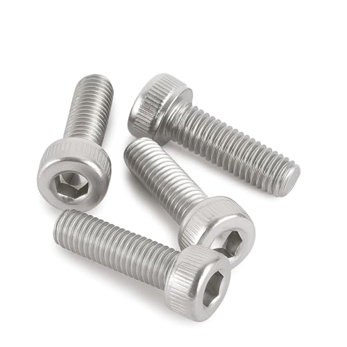M3 x 10mm Allen Socket Head Cap Screws (20pk) - ISO 4762 A2-70 Stainless Steel Allen Hex Drive Machine Screws - Full Thread Metric Fasteners for DIY, Engineering, 3D Printing M2 M3 M4 M5 M6 M8 (20pk)