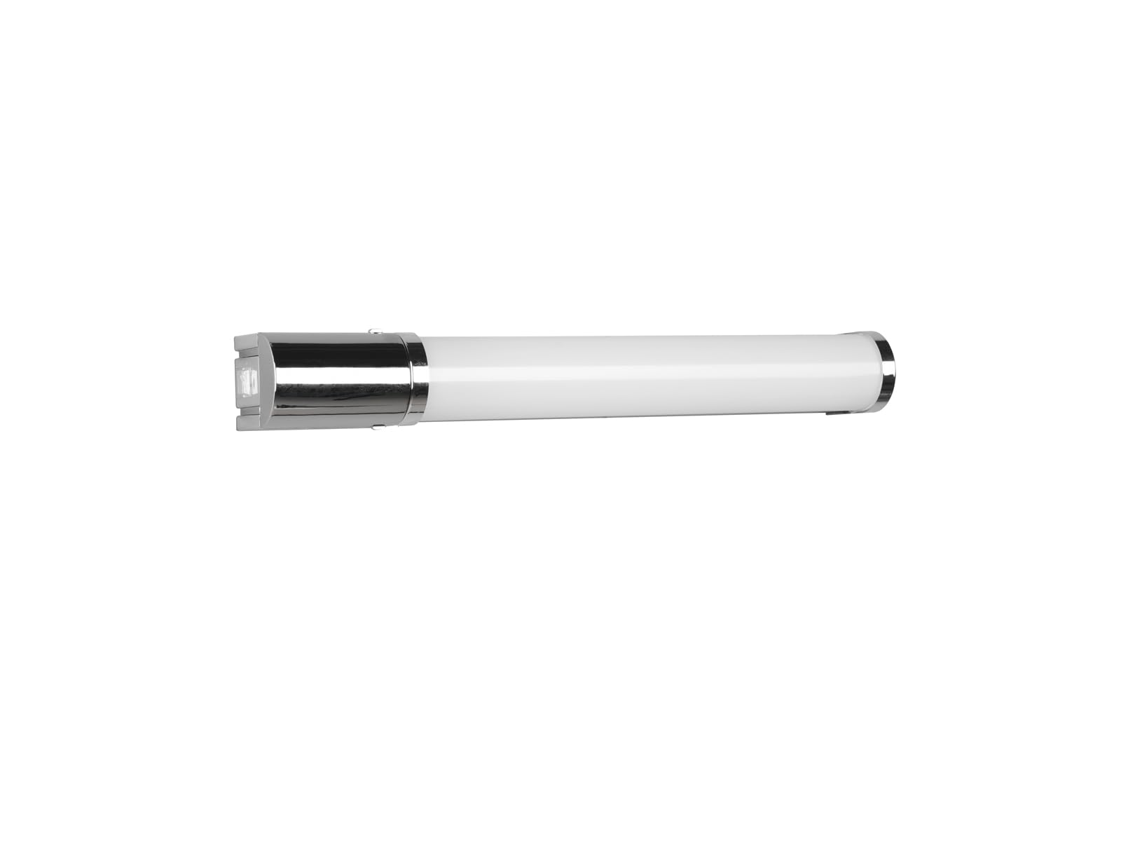meineWunschleuchte 2er Set Badezimmer Wandleuchten mit Steckdose & Schalter in Silber Chrom, B 41,5cm