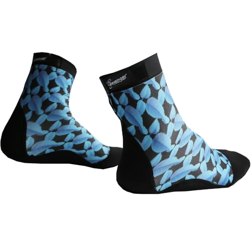 Seavenger High Cut Beach Socks with Grip Sole for Sand, Volleyball, Snorkeling, Diving, Wading (Blue Robin, X-Large) - Thumbnail 3