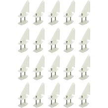 20PCS Plastic Control Horn 4 Hole Control Horn with Screws for RC Airplane Plane Helicopter DIY Model Toy Parts