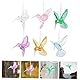 SEWACC 6 Stück Kristall-Vogel-Anhänger Kristall-Anhänger Weihnachtsdekorationen Klare Weihnachtsornamente Hängende Kolibris Aus Acryl Kolibri-Ornament Acryl-Kolibri-Ornament