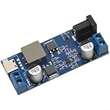 SMZhomeone DC-DC Konverter-Modul, 24 V, 12 V auf 5 V, 5 A, mit Schnelllade-USB-Anschluss, hohe Effizienz, Synchron-Gleichrichtung für Android, für iPhone, industrielle Nutzung, blau, ABS, 63 x 27 mm