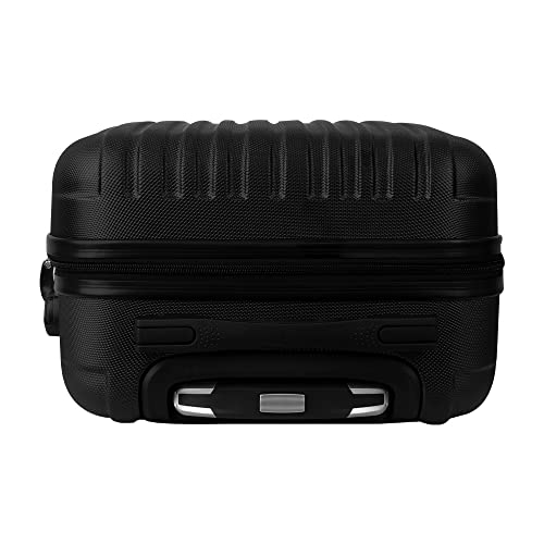 Mala de Viagem Para Bordo Rodas Dupla e Cadeado Acoplado - 10kg Tam P Cor:Preto 8001