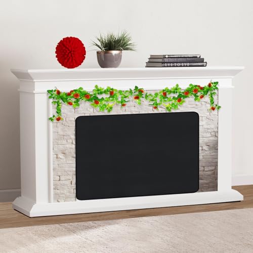Magnetic Fireplace Cover, Draft Stopper for Brick Fireplace, Fireplace Flue Blocker with 16 Pieces...