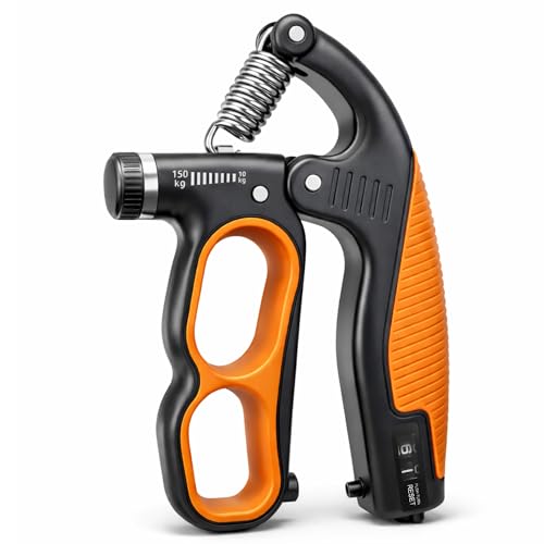 Grip Strength Trainer, 330Lbs Adjustable Resistance Forearm Strengthener, Hand Grip