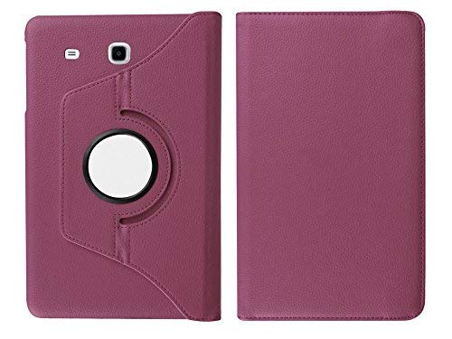 Caseous® Synthetic Leather 360 Rotating Flip Back Cover Case for Samsung Galaxy Tab E (9.6 Inch) SM- T560, T561,T565, T567V (Purple) (B07QC43LK4) Amazon Price History, Amazon Price Tracker