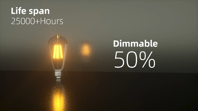 Image of Jensense Edison Bulbs E26 LED Bulb 60 Watt Equivalent, Vintage LED Light Bulbs CRI90+ ST19, Dimmable Clear Light Bulbs (2700K Warm White, 6watt-6 Pack)