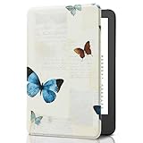 CoBak Case for All New 6 Inch E-Reader 2024 and 2022 (11 Generation) - PU Leather Smart Cover, Auto Sleep and Wake, not Compatible with Kobo Clara.Butterfly