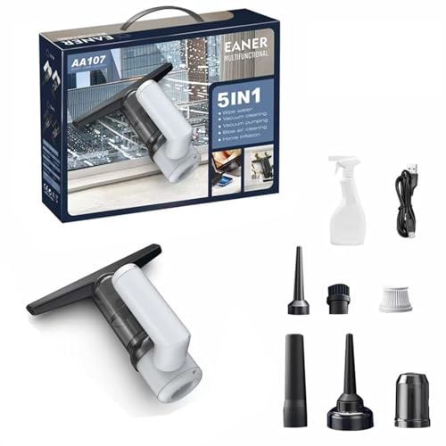 Dcaknri Portable Electric Vacuum Cleaners Quiet Motor Window Cleaning Device Cleaning Tool Texture for Window Glass Car Window Cleaner