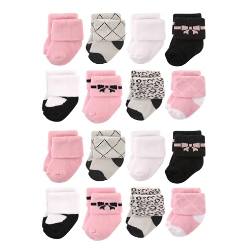 Image of Hudson Baby Unisex Baby Cotton Rich Baby Terry Socks 16-Pack