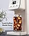 TWOMEOW Coffee Maker Hot & Iced With Bold Setting,Single Serve Coffee Maker For K Cup And Grounds,52 Oz Removable Water Tank,6-14 Oz Brew Sizes,One Cup Kcup Coffee Machine With Reusable Filter, White