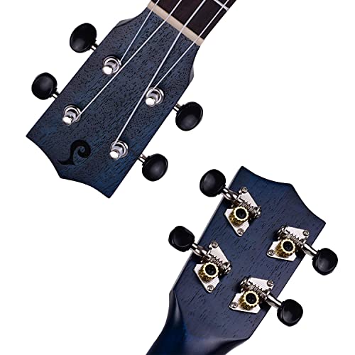 HUIOP uke en Bois,23 Pouces Acoustique Concert Ukulele Ukelele Uke Corps en Contreplaqué Bleu Pont De Touche en Bois D… - Les Beatles, Paul McCartney, John Lennon, RIngo Starr, George Harrison HUIOP uke en Bois,23 Pouces Acoustique Concert Ukulele Ukelele Uke Corps en Contreplaqué Bleu Pont De Touche en Bois D… – Image 3