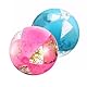 Aufblasbare Glitter Wasserbälle,Glitter Ball,Aufblasbare Klare Sport Beach Balls,Aufblasbarer Ball Glitzer für Sommeraktivitäten im Freien,Wasserspiele,Schwimmbad-Strandparty,2 Stück