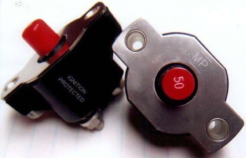 Witonics 60A 32V Panel Mount Manual Reset Marine Circuit Breaker for Mercruiser, Indmar, and Volvo ABYC UL (Pack of 1)