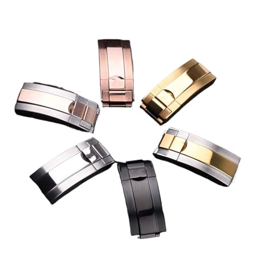 Boucle de montre 16 mm argent et rose pour bracelet interchangeable