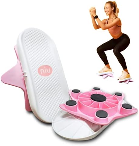 Gnmxtie Split Twist Boards for Home Gym, New Generation of Waist Twisting Disc, Ab Twister Board, Twisting Stepper for Aerobic Exercise, Full Body Toning Workout, Noise-Free, 2pcs (Pink)