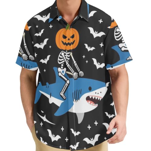 Chemises boutonnées pour hommes GuoChe vêtement d'Halloween S