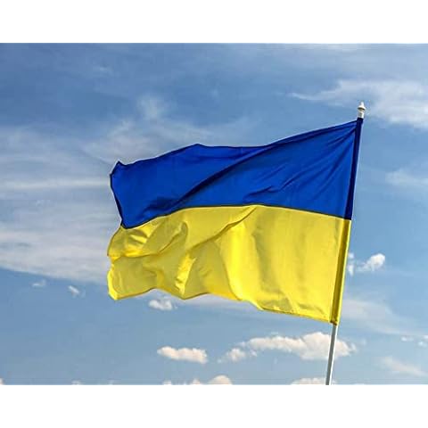 UPJWS Ukraine Flag, 3x5ft Ukrainian National Flag Ukrainian Banner Outdoor Indoor Decoration Flag Cover