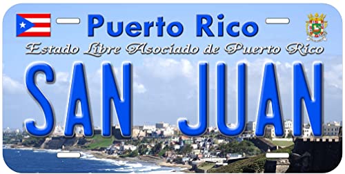 San Juan Puerto Rico TAG01 Novelty Car Auto License Plate
