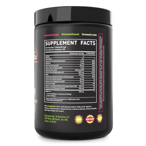 Image of Zeal Electrolyte Powder - 90 Servings | Keto Electrolytes Powder | Zero Sugar, BCAAs, B-Vitamins | Potassium, Zinc, Magnesium | Hydration Powder Recovery Drink | Passion Fruit Orange Guava