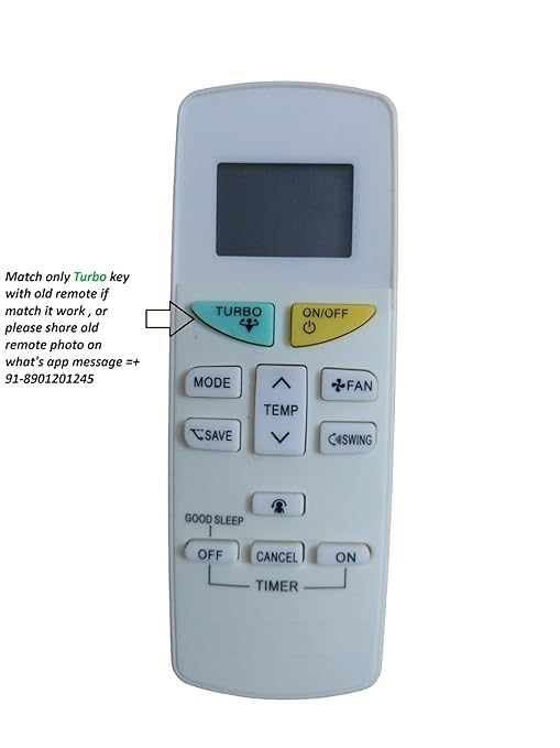 Image of Ac Remote Compatible For Daikin Ac Remote Control - Old Remote Must Be Exactly Same, - White
