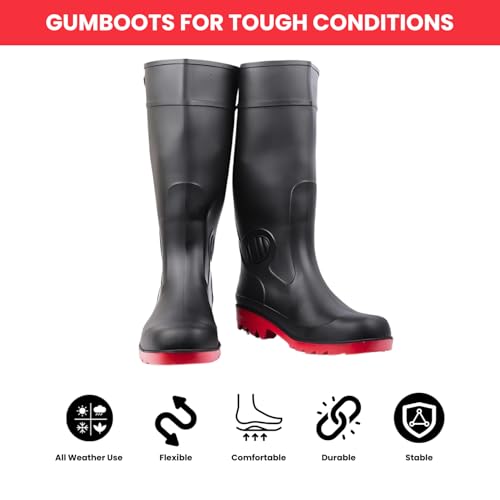 Image of Conclood India Dragon Safety Gumboots | Steel-toe boots used in Construction & Industrial work.