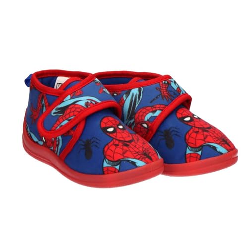 Zapatillas de Casa Media Bota Spiderman licencia oficial | Pantuflas Spiderman cómodas, suaves y antideslizantes