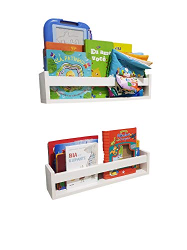 Prateleira Para Livros infantil 2 peças de 50cm