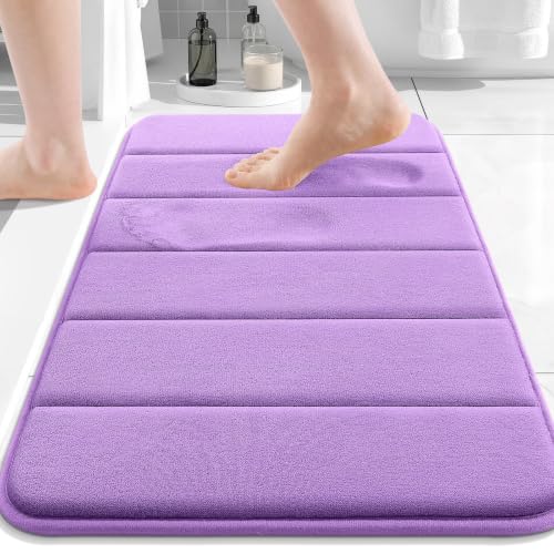 Buganda Memory Foam Bath Mat 24 x 16, Ultra Soft Absorbent Bathroom Rugs