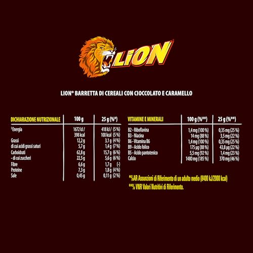 Lion Lot de 6 barres de céréales pour petit déjeuner 25 g (150 g)