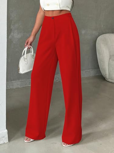 Image of Toochki Trousers for Woman Pants Women's Formal Office Korean | Black Track Pant | Straight | Cotton Spandex Stretchable Trouser | High-Waisted Bottom Wear