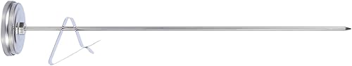 Miniatura 8 de Sonda de cocina de acero inoxidable de 12 pulgadas de largo, medidor de termómetro analógico, esfera analógica, doble escala con clip para