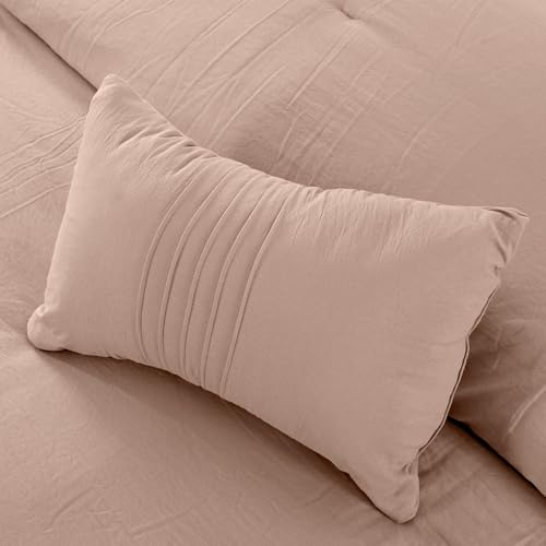 Image of Modern Threads - Comforter Set - Down Alternative Brushed Microfiber - Elegant All Season Bedspread Set - Includes Comforter, Shams, & Decorative Pillow - Luxurious Bedding - Peony Silver, Queen