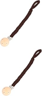 Toyvian 2 Peças Chupeta Corrente Chupeta Lovey Chupeta Infantil Bebê Chupeta Clipes De Chupeta Suporte De Clipe De Chupeta Clipe De Corrente De Dentes Tiras De Chupeta Clipes De Manequim