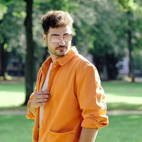 EUPSIIU-4-Pairs-Rimless-Rectangle-Sunglasses-Fashion-Retro-Square-Rimless-Sunglasses-for-Women-Men-Fashion-Frameless-Eyewear-Gradient-Vintage-Transparent-Glasses-for-Beach-Travel-Party