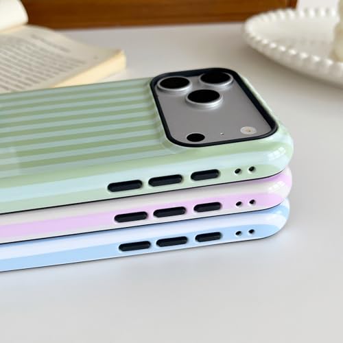 ZTOFERA Cute Striped Magnetic Case for iPhone 17,Pink/Yellow by ZTOFERA - Used condition - Image 2