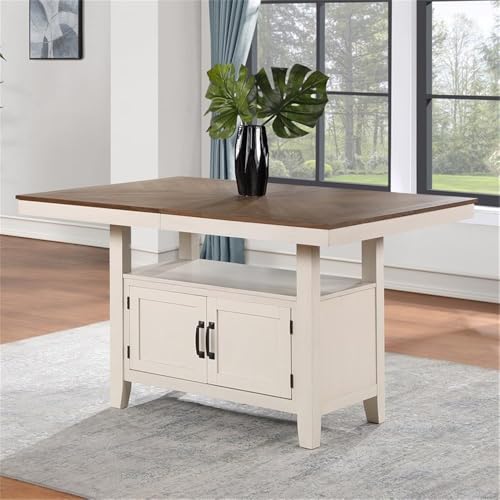 Steve-Silver-Furniture-Honey-Brown-Counter-Height-Book-Matched-Veneer-Top-Hidden-Storage-Modern-Farmhouse-Design-Table-42-D-x-80-W-x-36-H Steve Silver Furniture Honey Brown Counter Height Book Matched Veneer Top Hidden Storage Modern Farmhouse Design Table 42 D x 80 W x 36 H