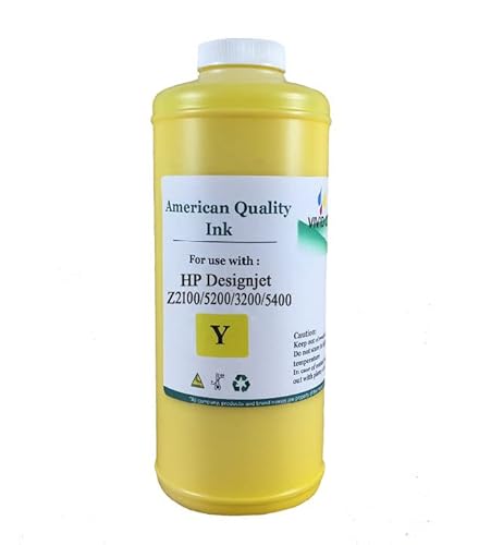 1 Pint Bulk ink HP70 Yellow C9452A refill ink HP70 Yellow