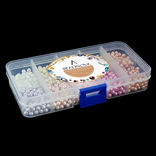 Beadnova Satin Pearls Beads For Crafts Tiny Loose Glass Imitation Pearls For Jewelry Making (4Mm, 1000Pcs, Multi Color) #TOP7