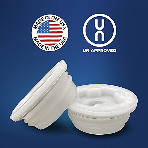 Bung Cap 2" Buttress (Coarse Thread) with Gasket for Poly Drum- 12pc MADE IN USA by Green Goods - Image 3