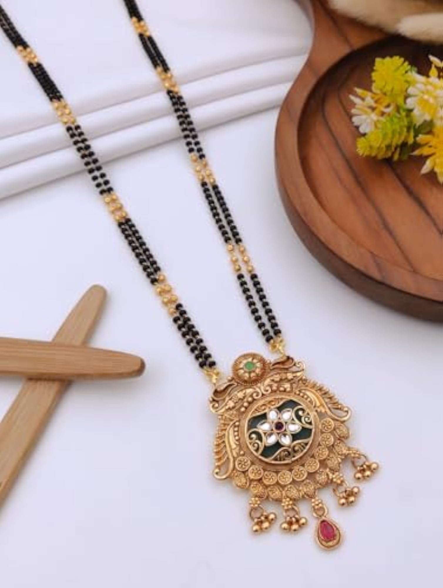 Heritage Mangalsutra with Dull Finish
