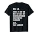 Dear Dad Funny Father's Day Quote from Daughter to Father T-Shirt