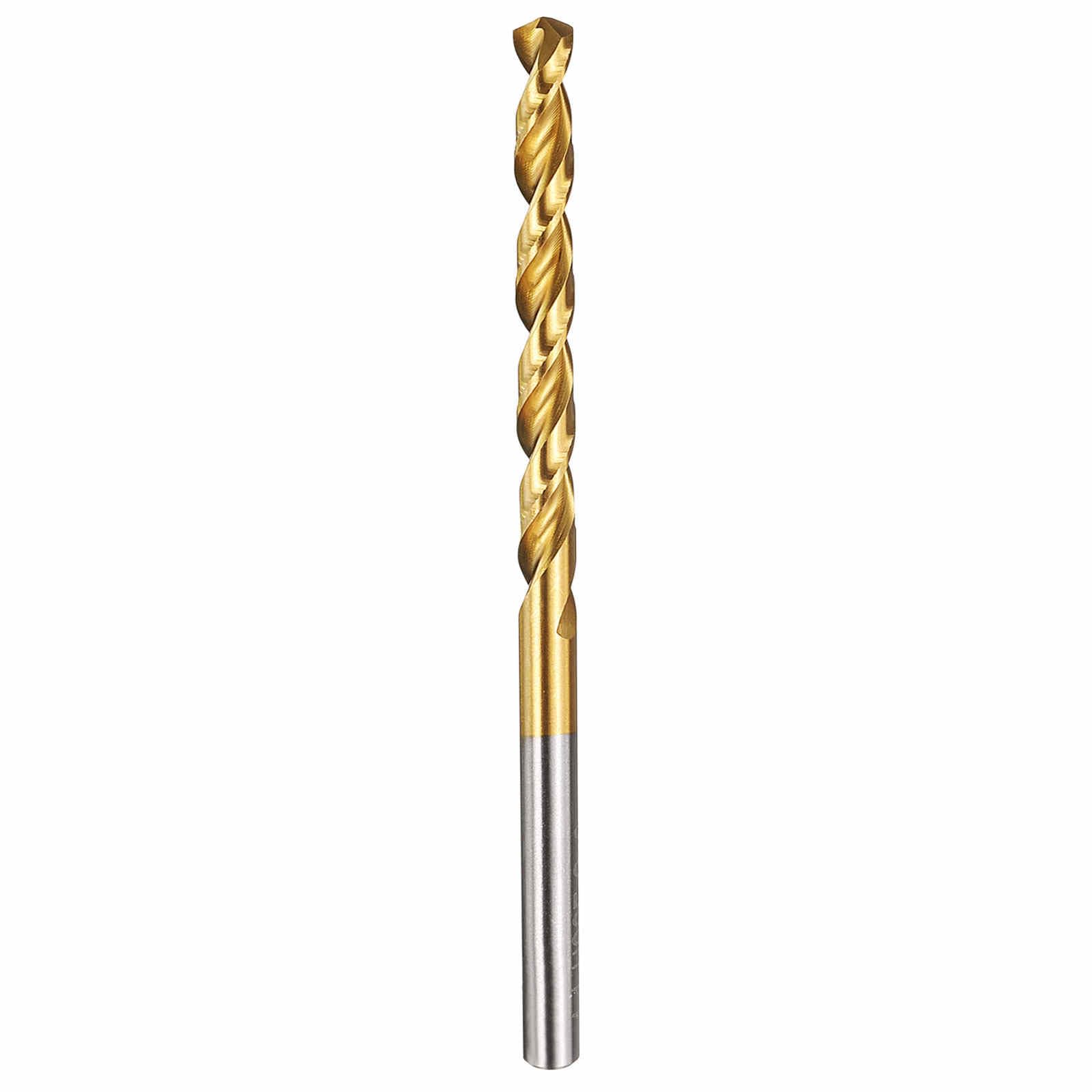 Kozelo 1pcs Drill Bit - [4.7mm Diameter] M42 8% Cobalt HSS Cutting Tool for Machining Hard Metal Stainless Steel Woodworking Handicraft Use, 135° Cutting Angle TiN