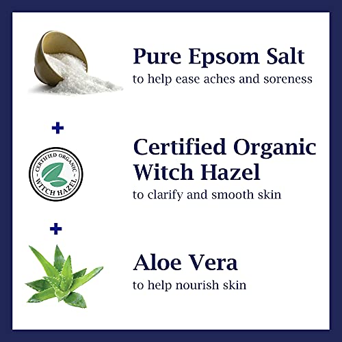 Dr Teal's Pure Epsom Salt, Clarify & Smooth With Witch Hazel & Aloe Vera, 3Lbs #TOP5
