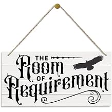 The Room Requirement Sign, Inspirational Wood Sign, Hanging Printed Wooden Plaque Decor, Rustic Door Hanger, Door Decoration, Wall Decor Art, Funny Wall Decor for the Room, Farmhouse Home Decor