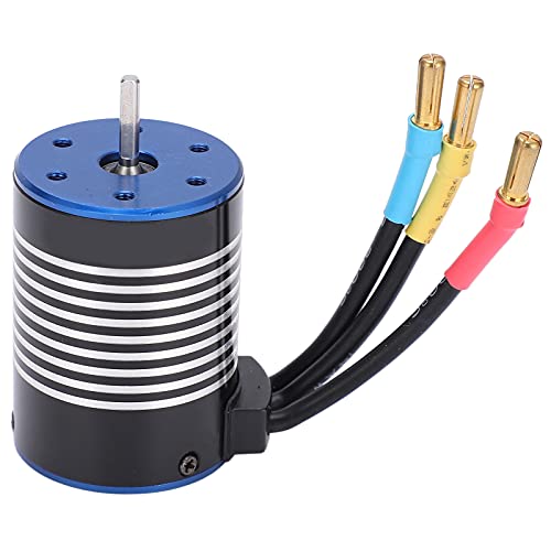 Dilwe 1/10 RC Car Motor, 4300KV 900W 50000 RPM, High Speed & Low Noise & High Performance Durability