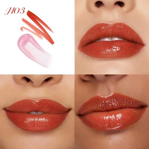 Image of evpct Maple Red Matte Liquid Lipstick Marker Pen Lip Liner Set with Lip Oil, Shine Finish, 2 in 1 Lipgloss Lipstick Long Lasting Waterproof for Women, Lips Color Stain 24hr Original Smudge Proof
