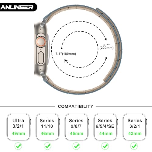 Bracelet Magnétique Apple Watch résistant pour éviter les chutes