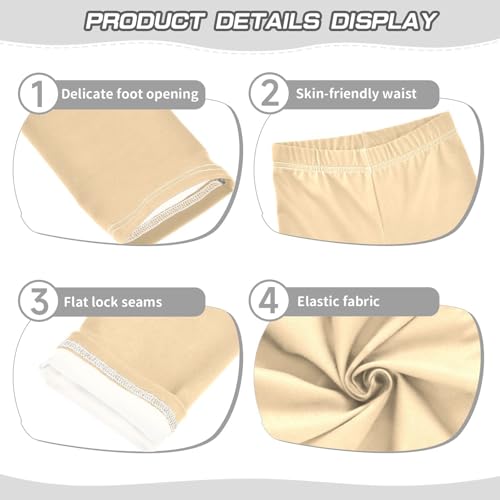 GuoChe Navajowhite Yellow Girls Shorts Cotton Cartwheel Shorts Leggings for Performance3