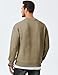 JMIERR Men's Crewneck Sweatshirt Casual Long Sleeve Geometric Texture Sweatshirts Fashion Fall Winter Pullover Shirts, US46(XL), 02 Khaki